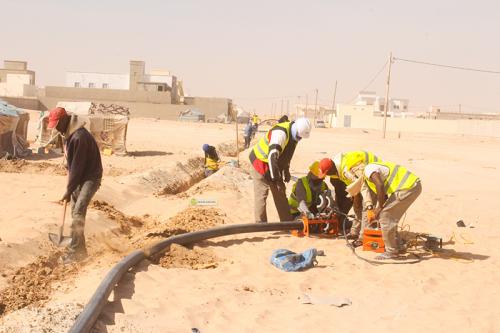 Photo de Efforts dans l’exécution du projet d’extension du réseau d’eau pour couvrir tous les quartiers de Nouakchott