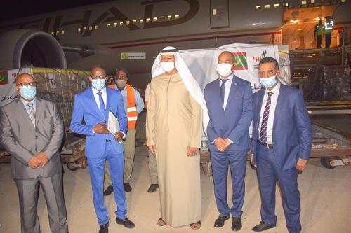 Photo de La Mauritanie réceptionne une aide médicale des Émirats Arabes Unis